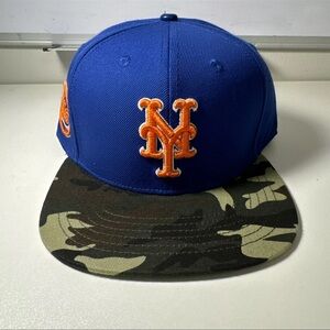 NEW YORK METS STACKED LOGO SNAPBACK HAT pro standard Camoflauge